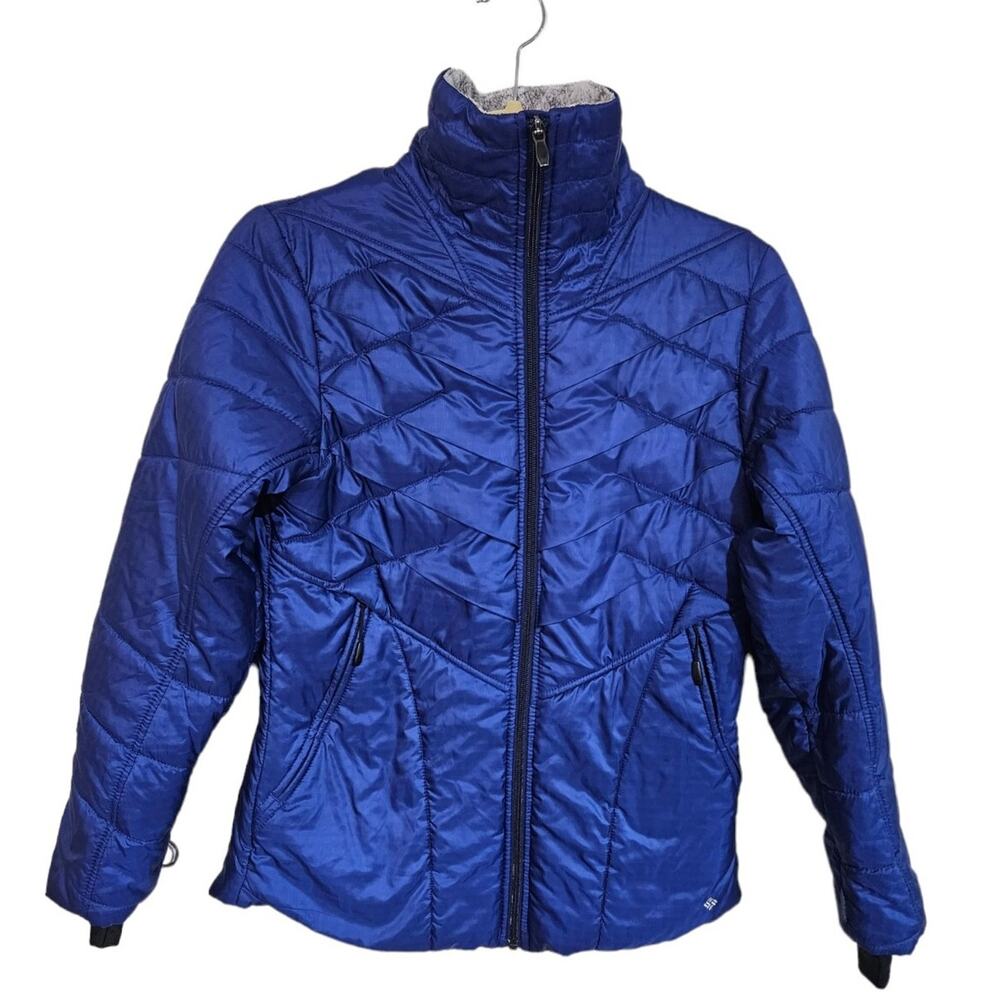 Columbia Womens Interchange Omni Heat Blue Coat Size Small